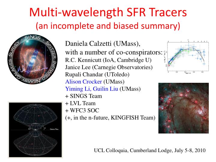 multi wavelength sfr tracers an incomplete and biased summary