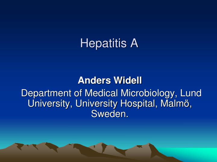 hepatitis a