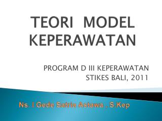 teori model keperawatan
