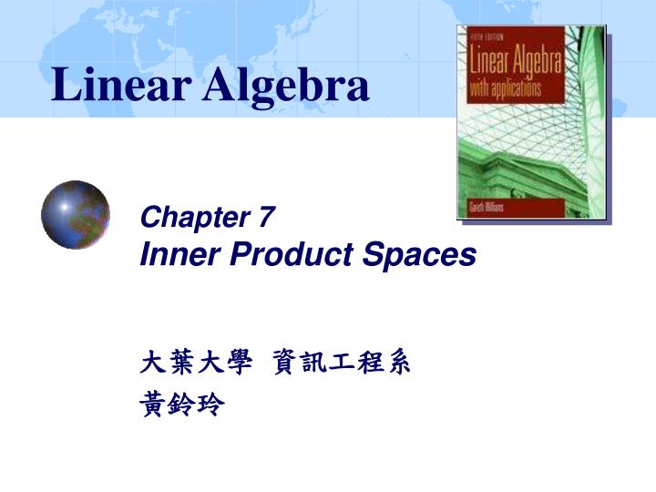 chapter 7 inner product spaces