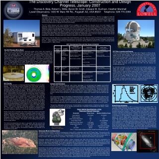 The Discovery Channel Telescope: Construction and Design Progress, January 2007