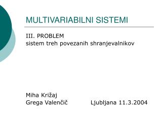 multivariabilni sistemi