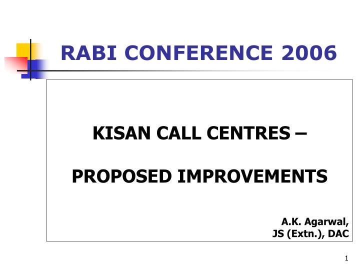 rabi conference 2006