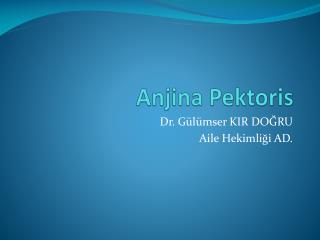 anjina pektoris