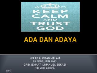 ada dan adaya