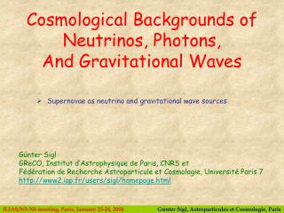 Supernovae as neutrino and gravitational wave sources