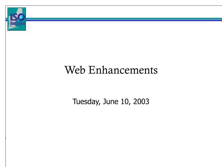 web enhancements