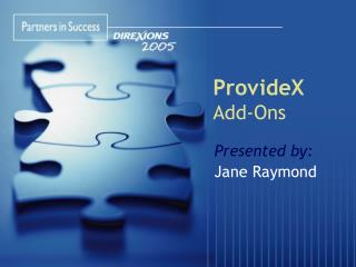 ProvideX Add-Ons