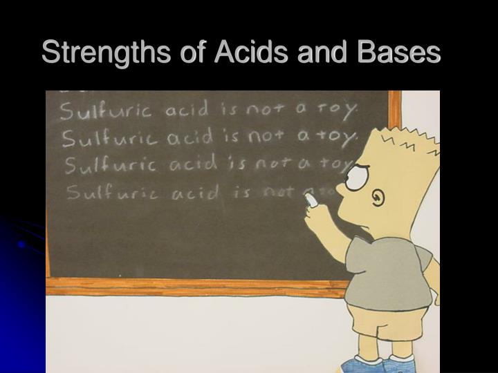 strengths of acids and bases
