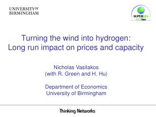 Turning the wind into hydrogen: Long run impact on prices and capacity