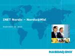 INET Nordic – Nordic@Mid - slide 1
