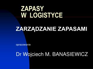 zapasy w logistyce