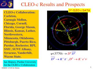 CLEO-c Results and Prospects