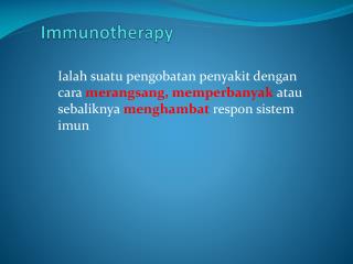 immunotherapy