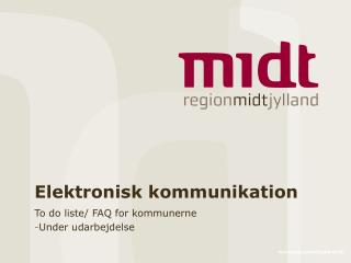elektronisk kommunikation