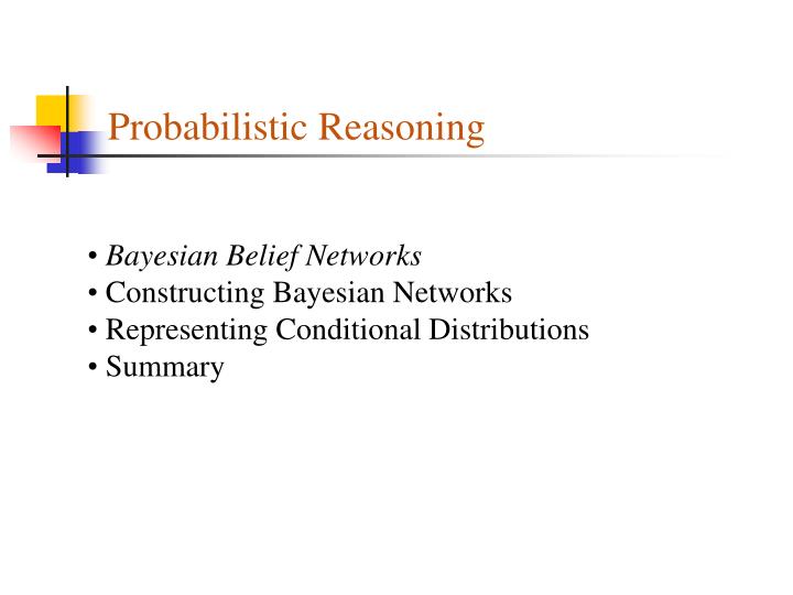 probabilistic reasoning