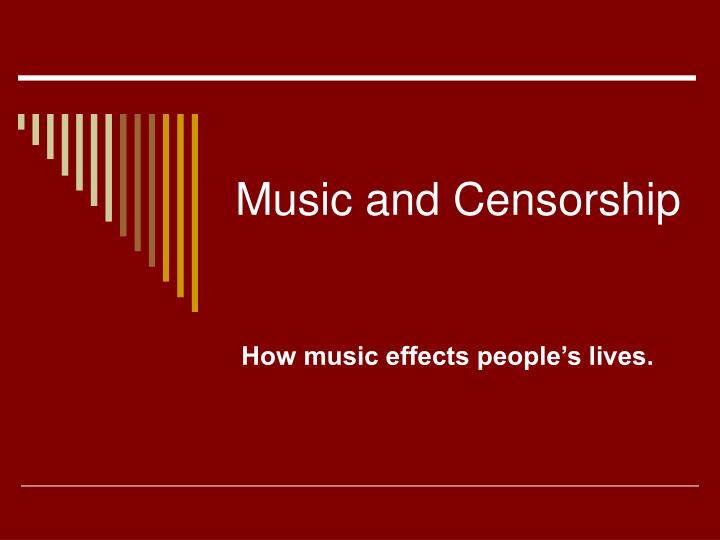 music and censorship