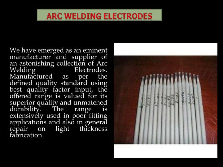 arc welding electrodes