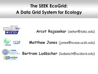 The SEEK EcoGrid: A Data Grid System for Ecology