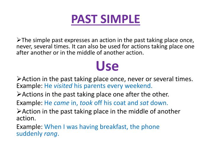 past simple