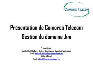 pr sentation de comores telecom