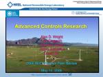 Advanced Controls Research