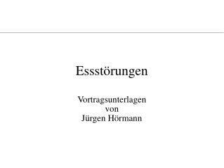 essst rungen