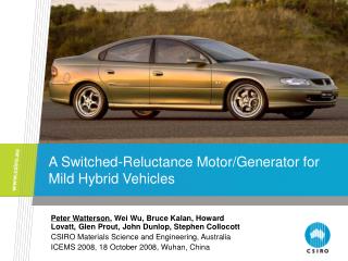 A Switched-Reluctance Motor/Generator for Mild Hybrid Vehicles