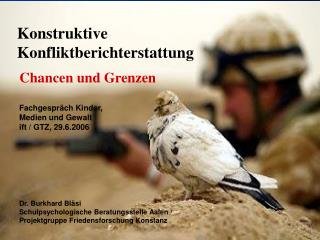 konstruktive konfliktberichterstattung