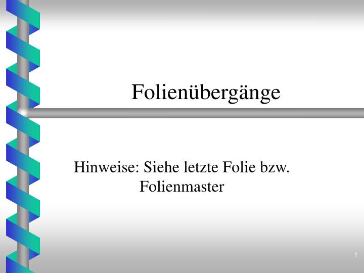 folien berg nge