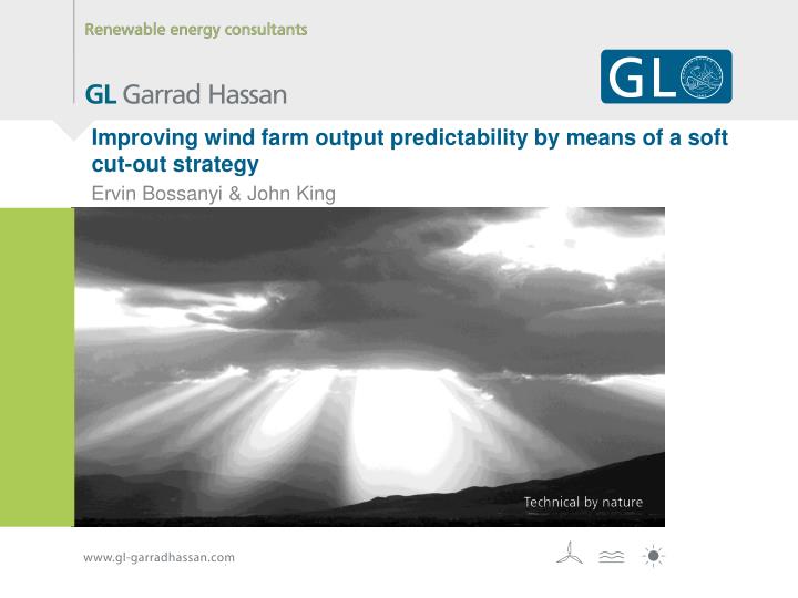 improving wind farm output predictability by means of a soft cut out strategy