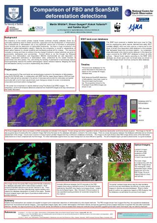 Comparison of FBD and ScanSAR deforestation detections