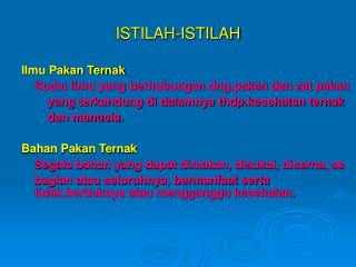 istilah istilah