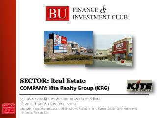 SECTOR: Real Estate COMPANY: Kite Realty Group (KRG)