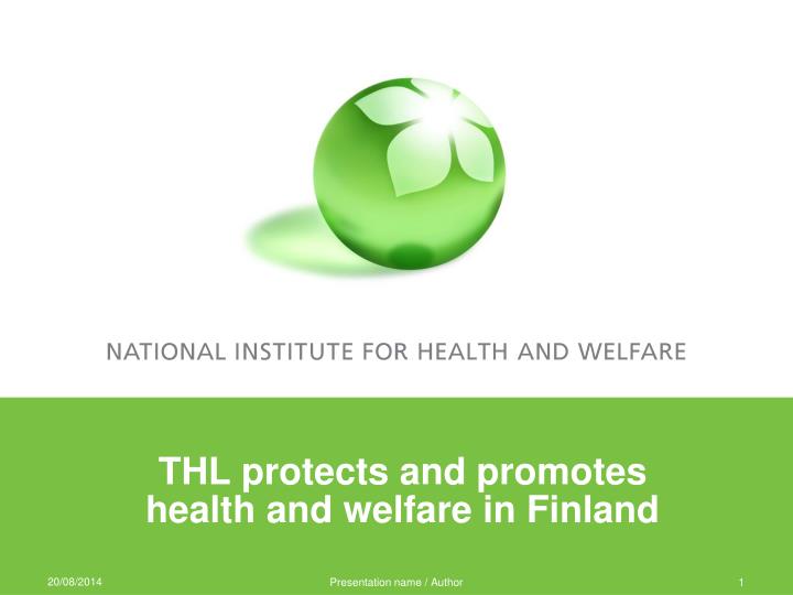 thl protects and promotes health and welfare in finland