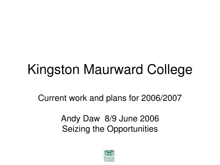kingston maurward college