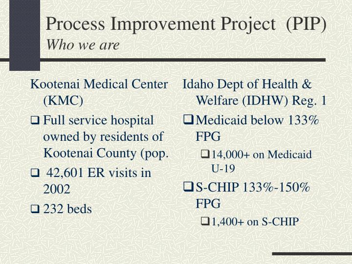 process improvement project pip who we are