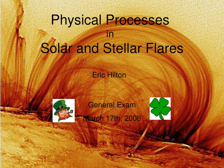physical processes in solar and stellar flares