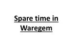 Spare time in Waregem - slide 1