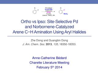 Ortho vs Ipso: Site-Selective Pd and Norbornene-Catalyzed Arene C−H Amination Using Aryl Halides