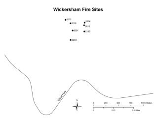 Old Fireline (FirelineB) (Fireline between 2L&amp;2C) not measured