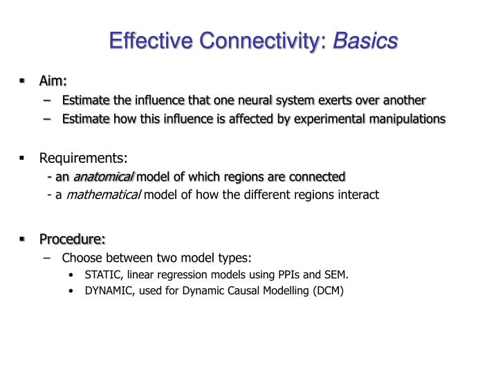 effective connectivity basics