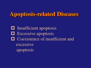 Apoptosis-related Diseases