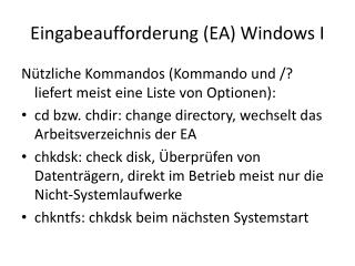 eingabeaufforderung ea windows i