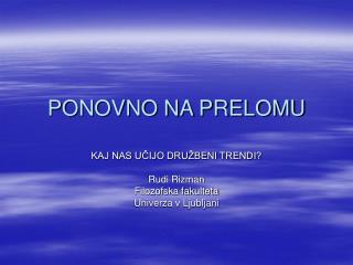 ponovno na prelomu