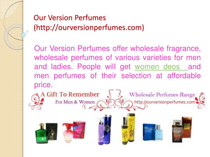 our version perfumes http ourversionperfumes com