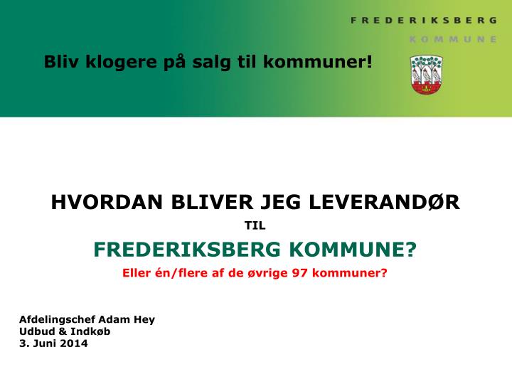 bliv klogere p salg til kommuner