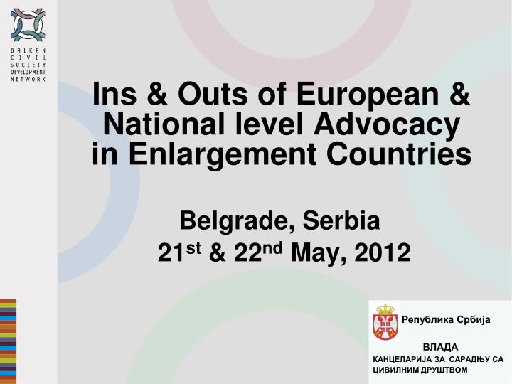 belgrade serbia 21 st 22 nd may 2012