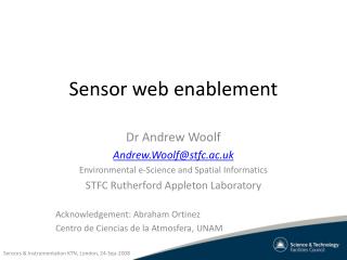 Sensor web enablement