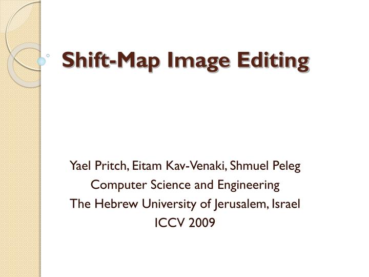 shift map image editing